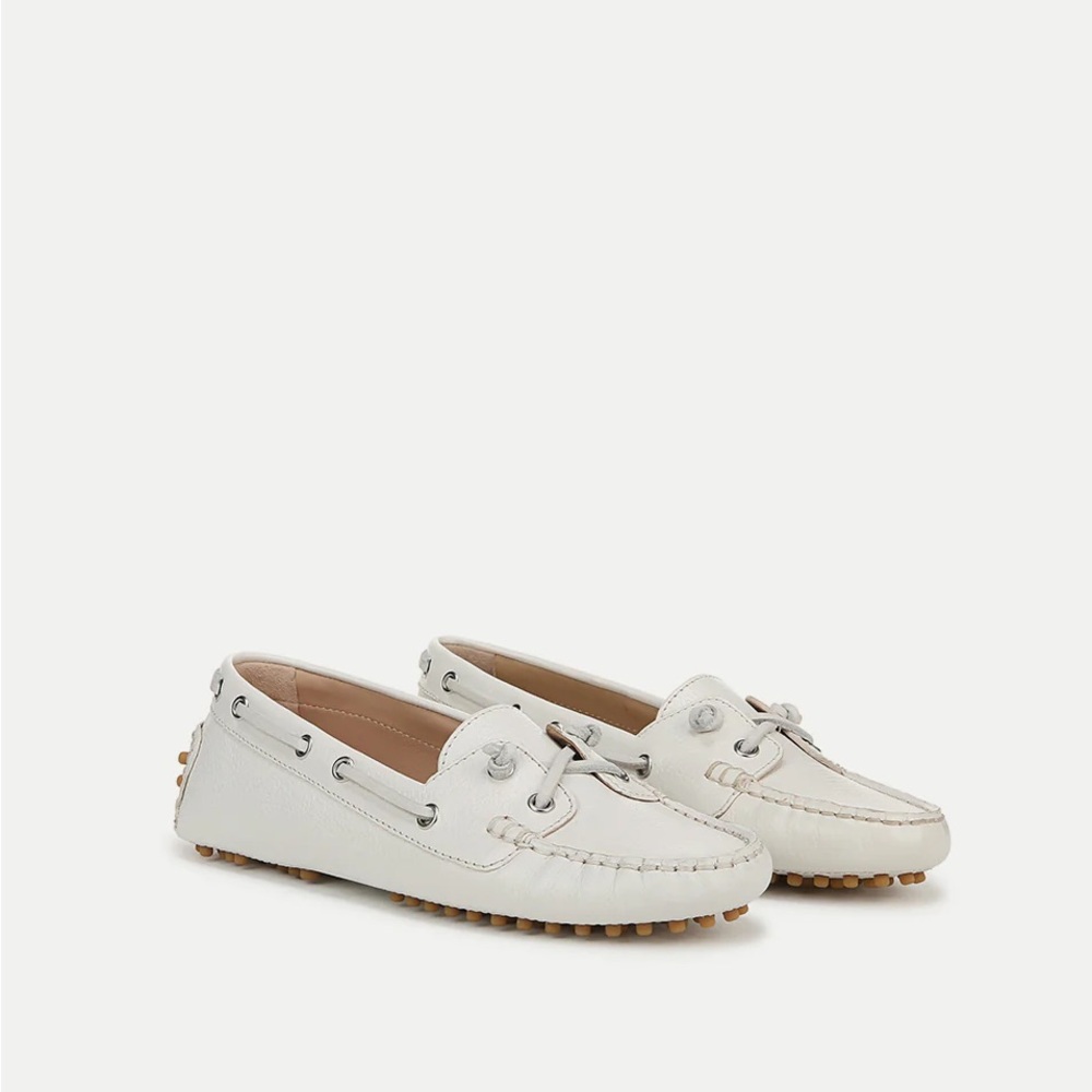 Veronica Beard Jia Boater Loafer in Coconut